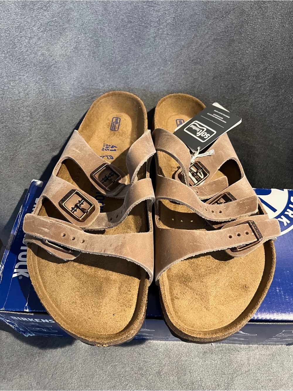 Birkenstock Women’s Florida Sandals Tabacco Size 10 US 41 EU - Picture 8 of 16